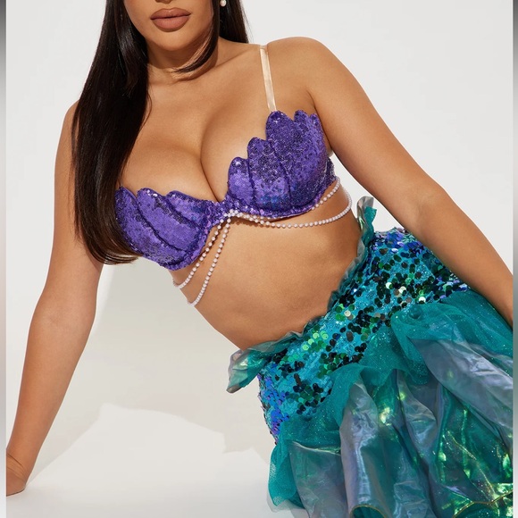 FN Under The Waves 2 Piece Costume Set (Mermaid) - Picture 3 of 5